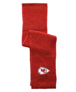 Kansas City Chiefs Embroidered Logo Waffle Scarf