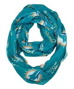 Miami Dolphins Sheer Infinity Scarf