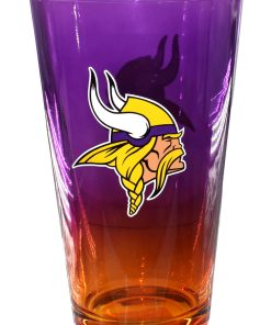 Minnesota Vikings 16oz Ombre Pint Glass