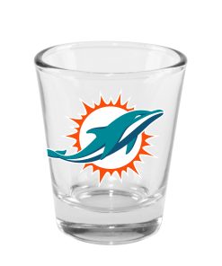 Miami Dolphins 2oz. Clear Logo Shot Glass