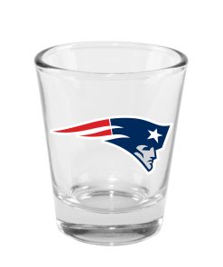 New England Patriots 2oz. Clear Logo Shot Glass