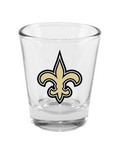 New Orleans Saints 2oz. Clear Logo Shot Glass