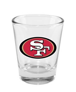 San Francisco 49ers 2oz. Clear Logo Shot Glass