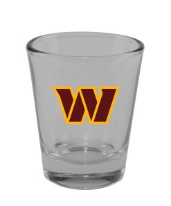 Washington Commanders 2oz. Clear Logo Shot Glass