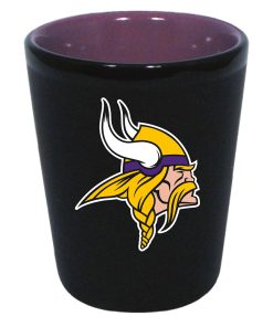 Minnesota Vikings 2oz. Matte Black/Inner Color Shot
