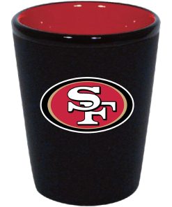 San Francisco 49ers 2oz. Matte Black/Inner Color Shot