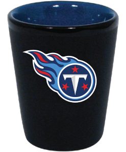 Tennessee Titans 2oz. Matte Black/Inner Color Shot