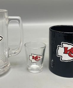 Kansas City Chiefs 3pc Drinkware Giftset - Black Mug