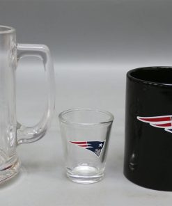 New England Patriots 3pc Drinkware Giftset - Black Mug