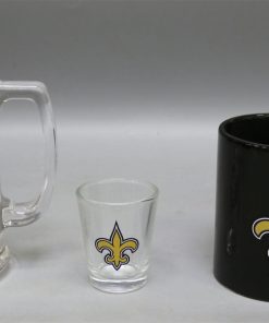 New Orleans Saints 3pc Drinkware Giftset - Black Mug