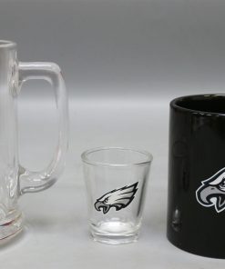 Philadelphia Eagles 3pc Drinkware Giftset - Black Mug