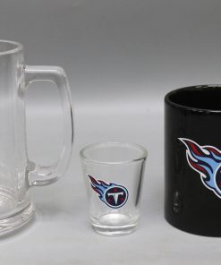 Tennessee Titans 3pc Drinkware Giftset - Black Mug