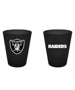 Las Vegas Raiders 2oz Team Color Frosted Shot Glass