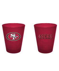 San Francisco 49ers 2oz Team Color Frosted Shot Glass