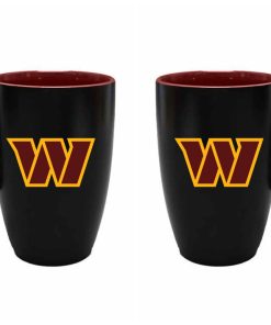 Washington Commanders 22oz Black Latte Mug with Inner Color