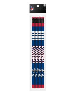New York Giants 4 Pack Wood Pencils
