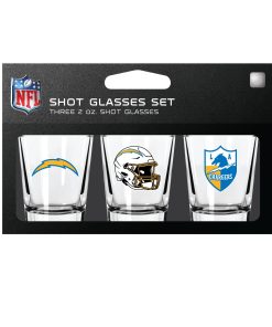 Los Angeles Chargers 3pc Shot Glass Set