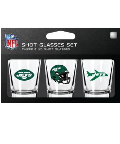 New York Jets 3pc Shot Glass Set