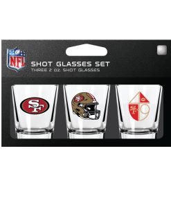 San Francisco 49ers 3pc Shot Glass Set