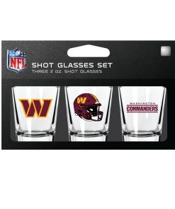 Washington Commanders 3pc Shot Glass Set