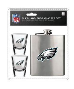 Philadelphia Eagles Flask & Shot Gift Set