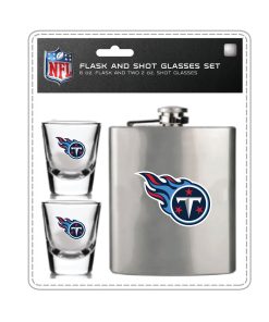 Tennessee Titans Flask & Shot Gift Set