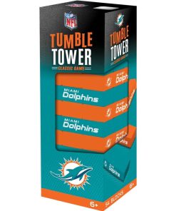 Miami Dolphins Tumble Tower Jenga Game