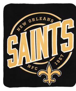 New Orleans Saints 50 x 60 Campaign Fleece Throw Blanket