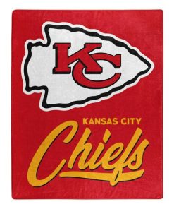 Kansas City Chiefs 50 x 60 Signature Royal Plush Throw Blanket