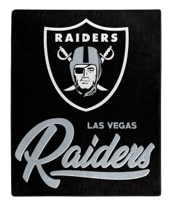 Las Vegas Raiders 50 x 60 Signature Royal Plush Throw Blanket