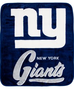 New York Giants 50 x 60 Signature Royal Plush Throw Blanket