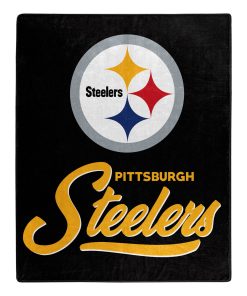 Pittsburgh Steelers 50 x 60 Signature Royal Plush Throw Blanket