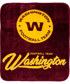 Washington Commanders 50 x 60 Signature Royal Plush Throw Blanket