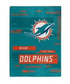 Miami Dolphins 60 x 80 Digitize Royal Plush Blanket
