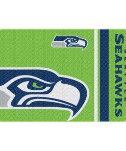 Seattle Seahawks 20 x 30 Rounded Edge Bath Rug