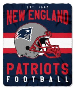 New England Patriots 50 x 60 Singular Fleece Throw Blanket