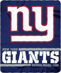 New York Giants 50 x 60 Split Wide Fleece Throw Blanket