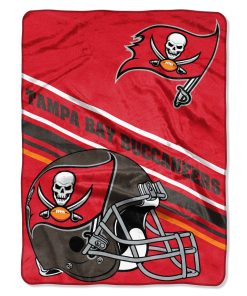 Tampa Bay Buccaneers 60 x 80 Slant Royal Plush Blanket