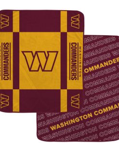 Washington Commanders 60 x 70 Reverse Block Ultra Lux Throw Blanket