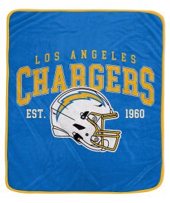 Los Angeles Chargers 50 x 60 Vintage Arch Block Blanket