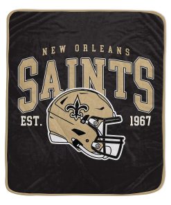 New Orleans Saints 50 x 60 Vintage Arch Block Blanket