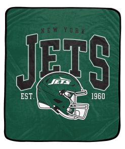 New York Jets 50 x 60 Vintage Arch Block Blanket