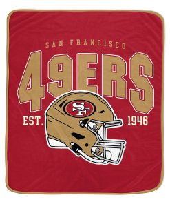 San Francisco 49ers 50 x 60 Vintage Arch Block Blanket