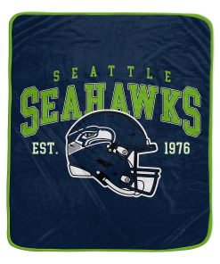 Seattle Seahawks 50 x 60 Vintage Arch Block Blanket