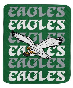Philadelphia Eagles Retro 60 x 70 Repeat Refresh Premium Plush Throw Blanket