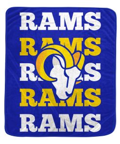 Los Angeles Rams 60 x 70 Repeat Refresh Premium Plush Throw Blanket