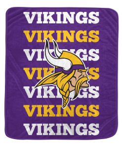 Minnesota Vikings 60 x 70 Repeat Refresh Premium Plush Throw Blanket