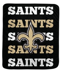 New Orleans Saints 60 x 70 Repeat Refresh Premium Plush Throw Blanket