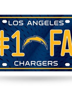 Los Angeles Chargers #1 Fan License Plate