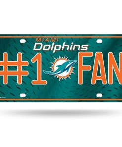 Miami Dolphins #1 Fan License Plate